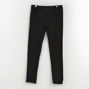 Lululemon ABC Slim-Fit 5 Pocket Pants Men's 32 Black Warpstreme 33x32 M5ADAS